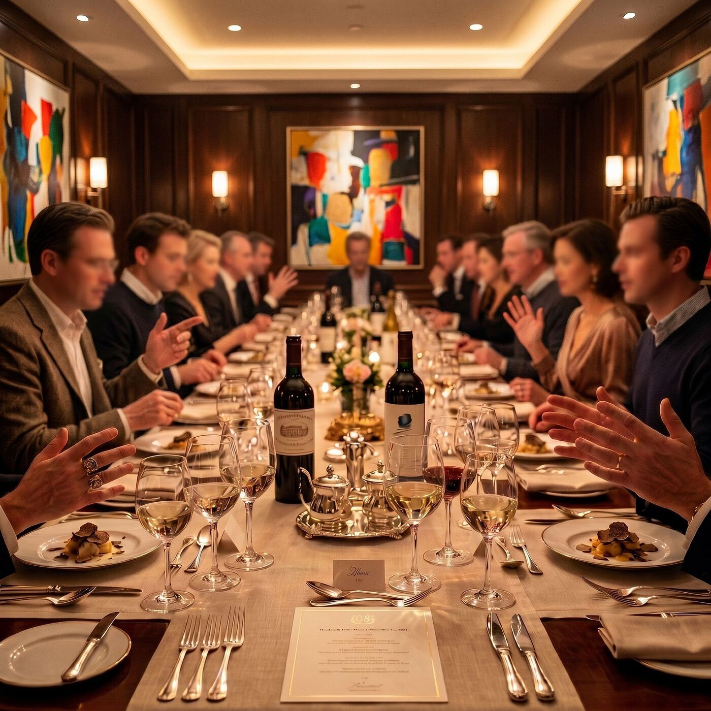 Private round table dinner in Soho